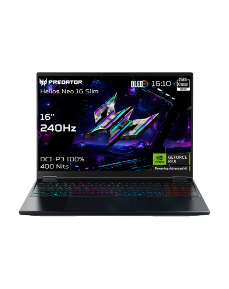 Acer Predator Helios Neo 16S AI OLED PHN16S-71-96S5 16" FHD i9-275HX/32GB/1000GB/NVIDIA GF RTX 5070 Ti/Win11/ENG kbd/Black/2Y Wa