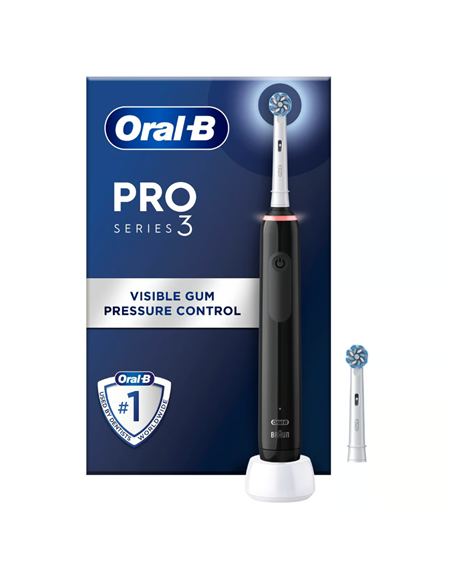 Oral-B | Electric Toothbrush | Pro 3 Sensitive Clean & Care | Rechargeable | For adults | Number of brush heads included 2 | Num