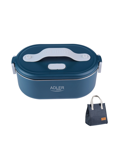Adler | Electric lunch box with thermal bag | AD 4522 | 0.8 L | Plastic/Stainless steel | Blue | Lid included
