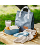 Adler | Electric lunch box with thermal bag | AD 4522 | 0.8 L | Plastic/Stainless steel | Blue | Lid included