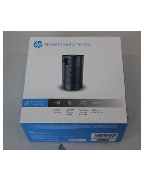 SALE OUT. HP MP250 LED projector WVGA (854 x 480)/120Lm/16:9/,Grey | HP REFURBISHED