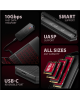 AXAGON USB-C 10Gbps - M.2 NVMe and SATA SSD GAME M.2 box | EEM2-GAM