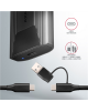 AXAGON USB-C 10Gbps - M.2 NVMe and SATA SSD THIN SCREWLESS box | EEM2-GTS2