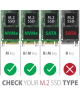 AXAGON USB-C 10Gbps - M.2 NVMe and SATA SSD THIN SCREWLESS box | EEM2-GTS2