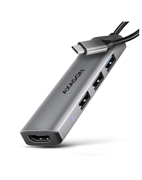 AXAGON USB-C 5Gbps STARTER 4in1 Hub | HMC-H3A