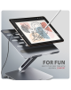 AXAGON Desk Mount | HMC-STND USB-C 5Gbps Stand and Hub 7in1 | Adjustable Height, Tilt | 10-16 " | Aluminum