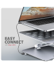 AXAGON Desk Mount | HMC-STND USB-C 5Gbps Stand and Hub 7in1 | Adjustable Height, Tilt | 10-16 " | Aluminum