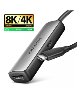 AXAGON Active converter RVC-HI8KPD, 100 W | USB Type-C to HDMI