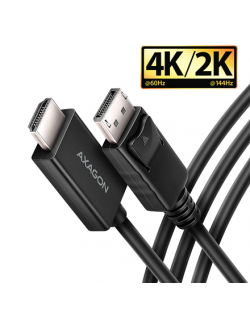 AXAGON Active cable RVD-HI20C2 | DisplayPort to HDMI | 1.8 m
