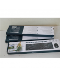 SALE OUT. Gembird KBS-WCH-03 Wireless desktop set, black, US-layout | Gembird Wireless desktop set | KBS-WCH-03 | Black | Keyboard and Mouse Set | Wireless | Mouse included | US | DAMAGE PACKAGING | Black | US | 380 g | Wireless connection