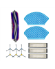 Midea Spare Parts Kit: Side Brush×6pcs, Main Brush×1pc, HEPA Filter×3pcs, Mopping Cloth×2pcs for M7 | Midea