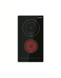 CATA Hob | TD 3002 BK | Vitroceramic | Number of burners/cooking zones 2 | Touch | Timer | Black