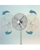 Cecotec EnergySilence 620 Retrostyle | Stand Fan | Diameter 40 cm | Number of speeds 3 | Oscillation | 50 W