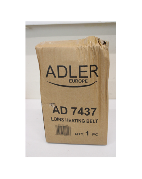 SALE OUT. Adler AD 7437 Heating belt on the loins, Grey | Adler | Heating belt on he loins | AD 7437 | Number of heating levels 