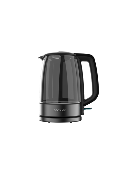 Cecotec Kettle | ThermoSense 340 Clear | Electric | 2200 W | 1.7 L | Glass | 360° rotational base | Clear