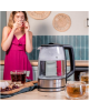 Cecotec Kettle | ThermoSense 340 Clear | Electric | 2200 W | 1.7 L | Glass | 360° rotational base | Clear