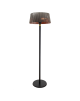 TunaBone Electric Standing Patio Heater, Double clear halogen heating lamps | TB1821SH-01 | Patio heater | 2100 W | Black
