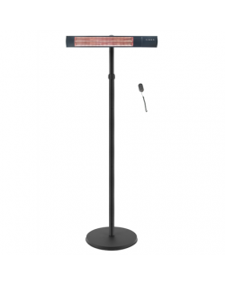 TunaBone Electric Standing Patio Heater, Single carbon golden tube | TB2580ST-01 | Patio heater | Black
