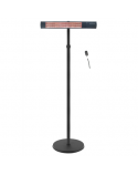 TunaBone Electric Standing Patio Heater, Single carbon golden tube | TB2580ST-01 | Patio heater | Black