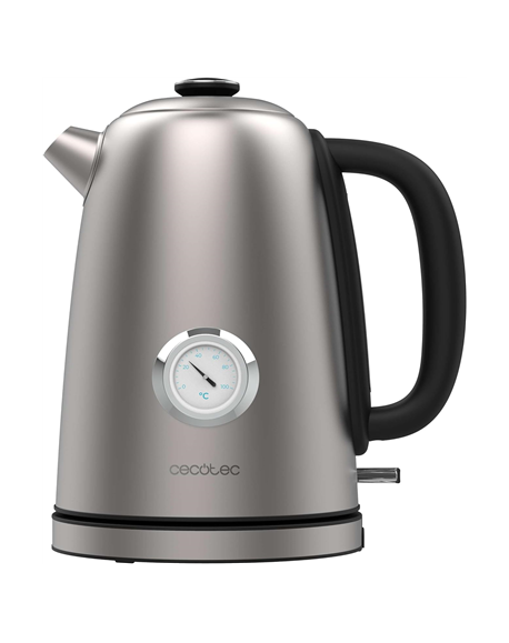 Cecotec Kettle | Thermosense 620 Vintage | Electric | 2200 W | 1.7 L | Stainless steel | 360° rotational base | Stainless steel