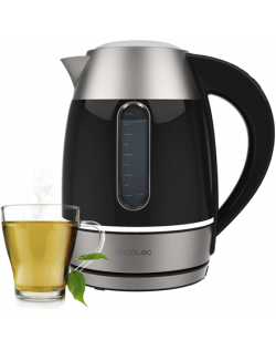 Cecotec Kettle | Thermosense 400 VisionLight | Electric | 2200 W | 1.7 L | Stainless steel | 360° rotational base | Black/Stainl
