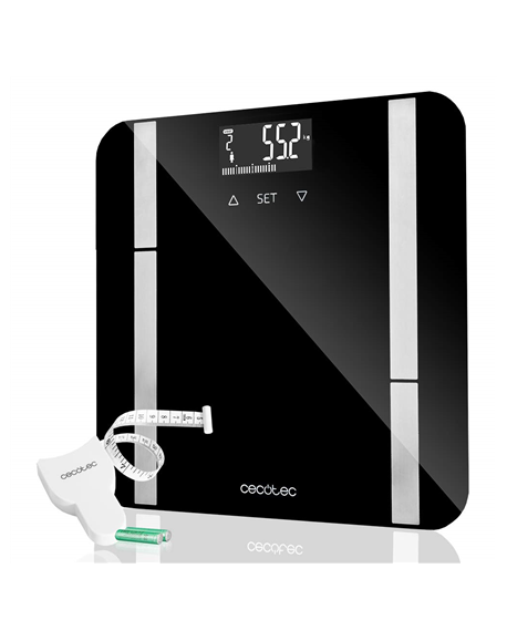 Cecotec Smart Bathroom Scale | Surface Precision 9450 Full Healthy | Maximum weight (capacity) 180 kg | Accuracy 100 g | Black