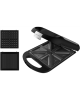 Cecotec Sandwich Maker | Rock'nToast Family 3in1 | 1500 W | Number of plates 3 | Black