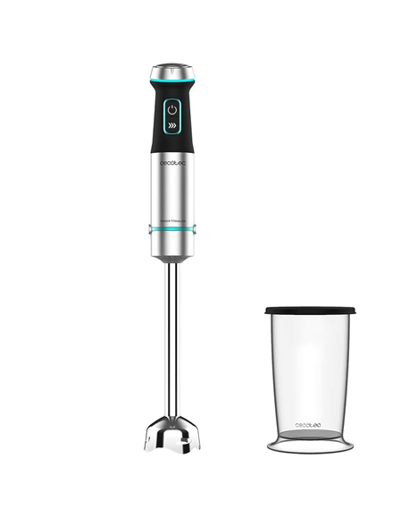 Cecotec Hand Blender | Power TitanBlack 1200 XL | Hand Blender | 1200 W | Number of speeds Adjustable | Turbo mode | Stainless s
