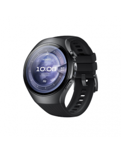 Huawei Watch 5 (46mm), Fluorelastomer Black strap, Metal body, Rates-L19F