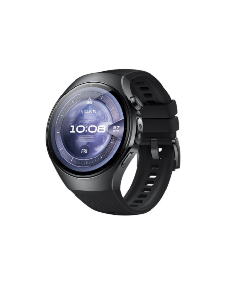 Huawei Watch 5 (46mm), Fluorelastomer Black strap, Metal body, Rates-L19F