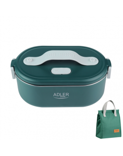Adler | Electric lunch box with thermal bag | AD 4522 | 0.8 L | Plastic/Stainless steel | Green | Lid included