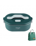 Adler | Electric lunch box with thermal bag | AD 4522 | 0.8 L | Plastic/Stainless steel | Green | Lid included