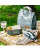 Adler | Electric lunch box with thermal bag | AD 4522 | 0.8 L | Plastic/Stainless steel | Green | Lid included