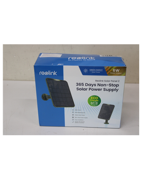SALE OUT. Reolink SP2-C 6W Solar Panel, Camouflage | Reolink Solar Panel | SP2-C | 24 month(s) | 6W Camouflage | DAMAGED PACKAGI