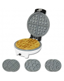 Cecotec Waffle Maker | Fun Gofrestone 3in1 | 700 W | Number of pastry 3 | Waffle/Muffin/Donut | White