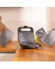 Cecotec Sandwich Maker | Rock’nToast 4in1 | 1000 W | Number of plates 4 | Black
