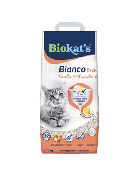 Biokats | Cat litter: Fresh Vanilla Mandarin, 10kg | 110304