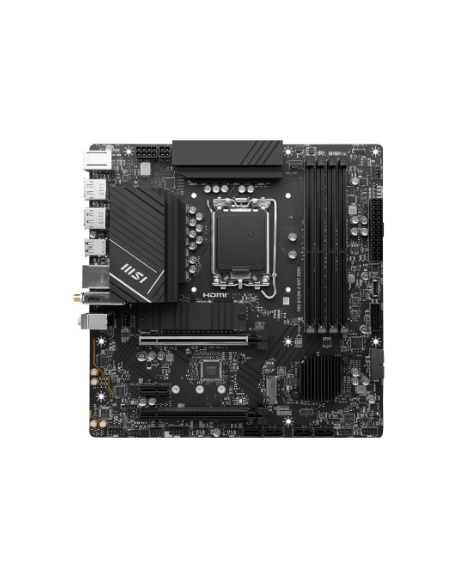 MSI | PRO B760M-A WIFI DDR4 | Processor family Intel | Processor socket LGA1700 | DDR4 | Supported hard disk drive interfaces SA