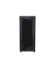 Lanberg Rack cabinet 19" free-standing 27U/600x600 (flat pack) with glass door lCD V2, black | Lanberg