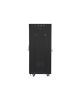 Lanberg Rack cabinet 19" free-standing 27U/600x600 (flat pack) with glass door lCD V2, black | Lanberg