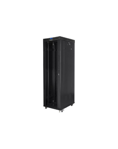 Lanberg Rack cabinet 19" free-standing 42U/600x1000 (flat pack) with glass door lCD V2, black | Lanberg