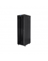 Lanberg Rack cabinet 19" free-standing 42U/600x1000 (flat pack) with glass door lCD V2, black | Lanberg