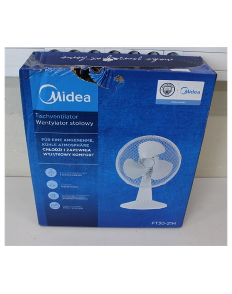 SALE OUT. Midea FT30-21M Table Fan, Diameter 30 cm, White | Midea FT30-21M | Table Fan | DAMAGED PACKAGING | White | Diameter 30