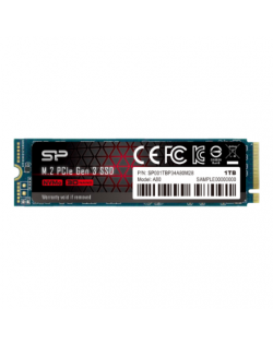 Silicon Power SSD P34A80 1TB, M.2 PCIe Gen3 x4 NVMe, 3200/3000 MB/s | Silicon Power