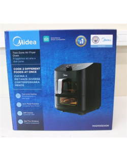 SALE OUT. Midea MAD1100DADK Air fryer digital,Two-zone cavity, 6.4L + 4.4L | Midea | Two Zone Airfryer | MAD1100DADK | Power 185