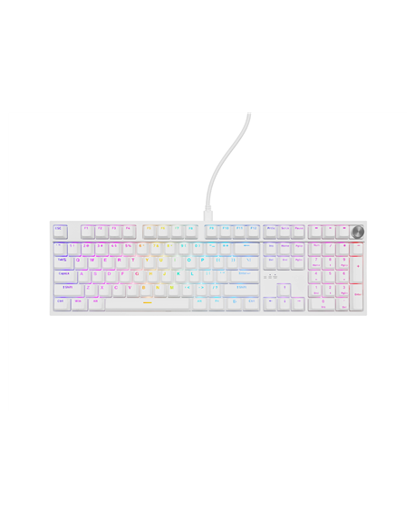 Genesis Thor 404 | Mechanical Gaming Keyboard | Wired | US | White | USB | Outemu Peach Silent