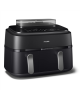 Philips | Dual Basket Airfryer | NA551/00 5000 Series | Power 2750 W | Capacity 9 L | RapidAir Plus and Air Steam | Black