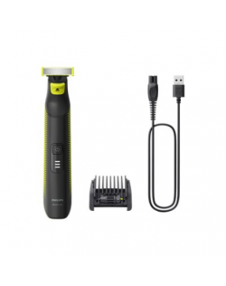 Philips OneBlade Pro Face and Body QP6506/15, 5-in-1 Adjustable comb, Wet and Dry use, LED digital display | Philips