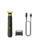 Philips OneBlade Pro Face and Body QP6506/15, 5-in-1 Adjustable comb, Wet and Dry use, LED digital display | Philips