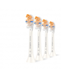 Philips Replacement brush heads | HX9094/87 Sonicare Premium All-in-One | Heads | For adults | Number of brush heads included 4 | White
